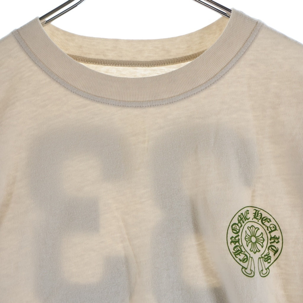 CHROME HEARTS(クロムハーツ) 33 Horseshoe L/S Tee 33 ホースシュー長袖Tシャツ アイボリー/グリーン