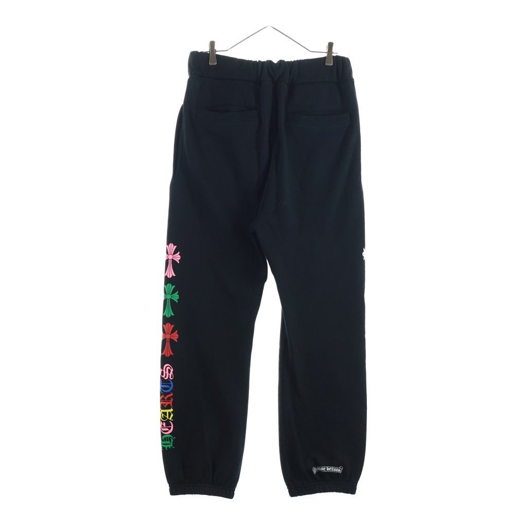 CHROME HEARTS(クロムハーツ) MLTCOL CEM CRS SWT PNT マルチカラーセメタリークロススウェットパンツ ブラック