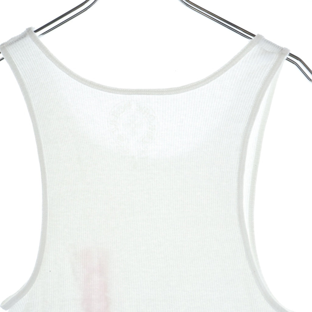 CHROME HEARTS(クロムハーツ) RIB TANK T BAR タンクトップ ノースリーブシャツ ホワイト/ピンク