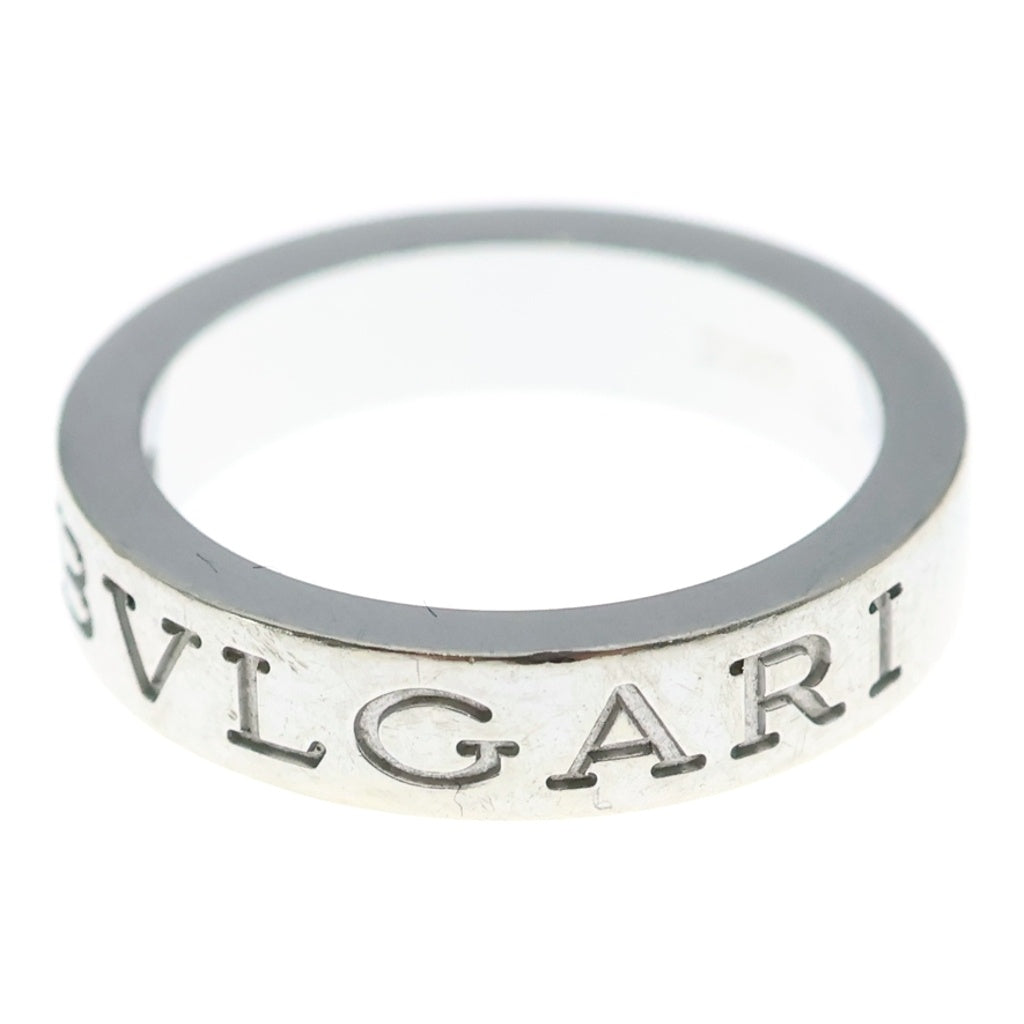 BVLGARI(ブルガリ) ダブルロゴリング 1ダイヤ ホワイトゴールド レディース