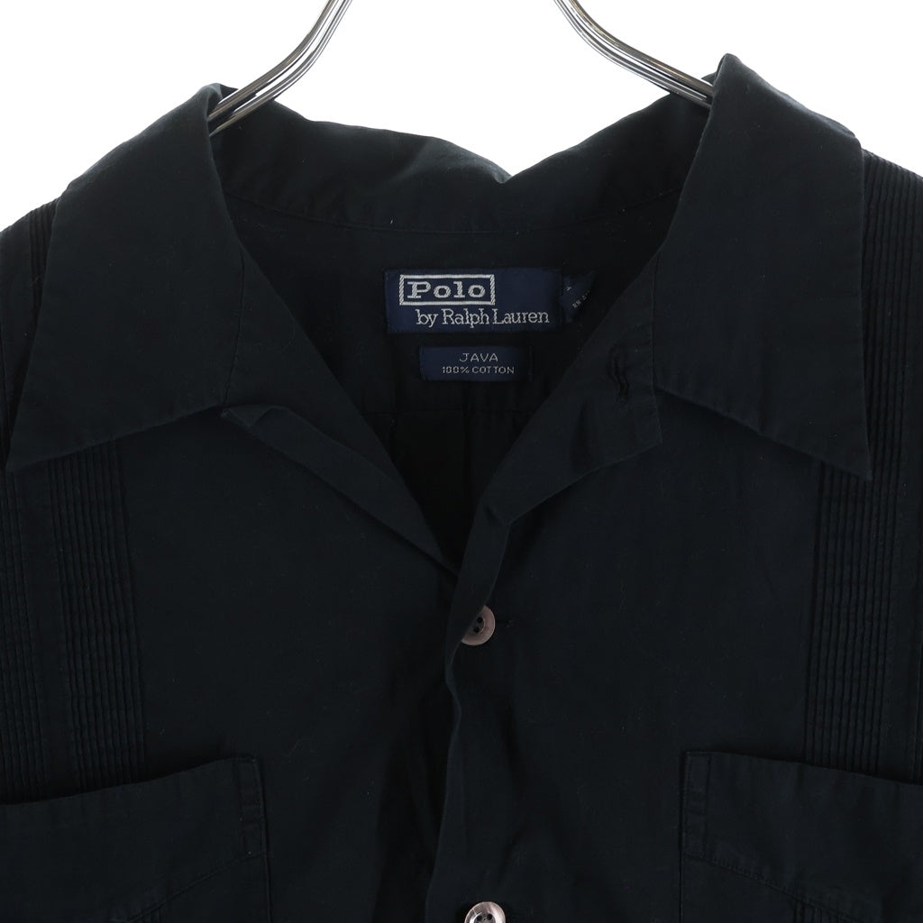 POLO RALPH LAUREN(ポロラルフローレン) 90S VINTAGE JAVA ジャバ キューバシャツ 半袖シャツ ブラック