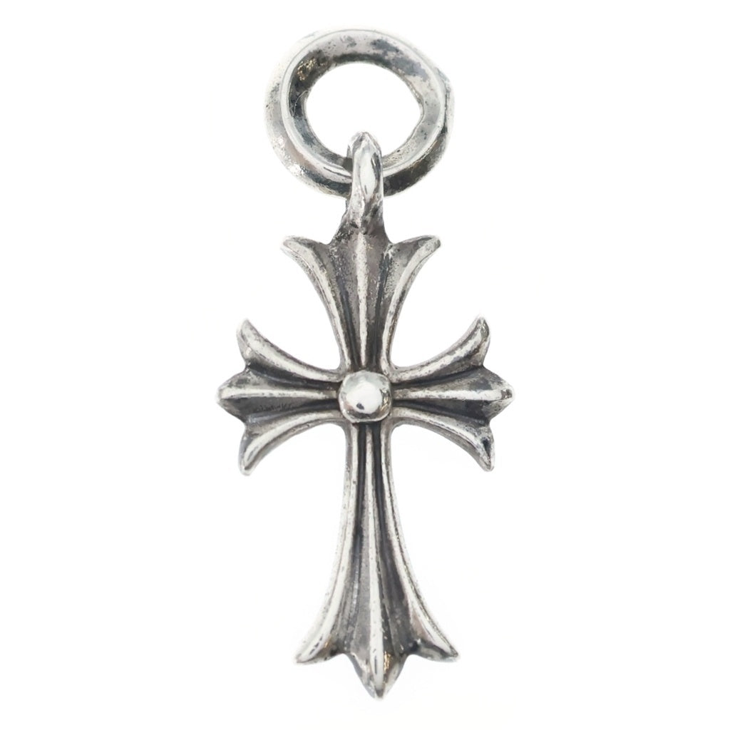 CHROME HEARTS(クロムハーツ) TINY CH CROSS タイニーCHクロス チャーム ネックレストップ シルバー オールド BCA382