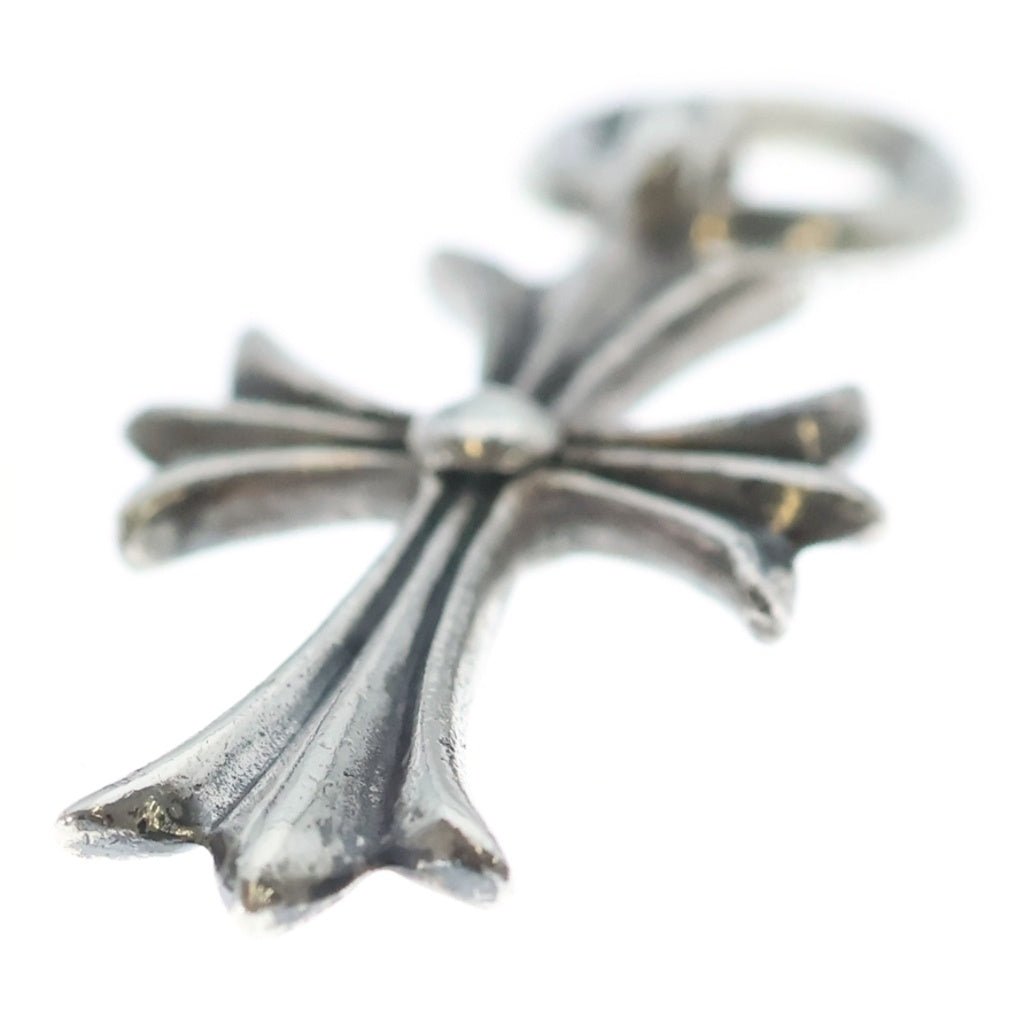 CHROME HEARTS(クロムハーツ) TINY CH CROSS タイニーCHクロス チャーム ネックレストップ シルバー オールド BCA382
