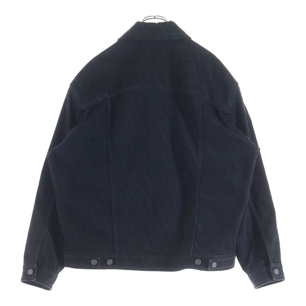 VALENTINO(ヴァレンティノ) トワルイコノグラフプリント デニムジャケット ブラック