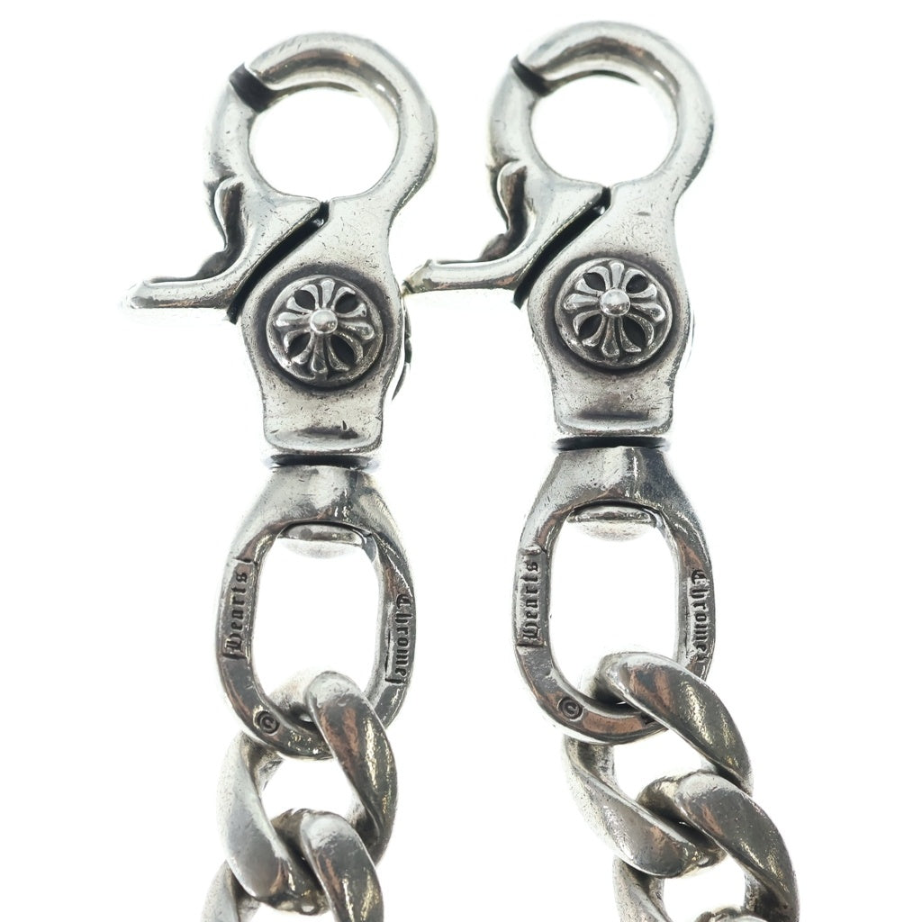 CHROME HEARTS(クロムハーツ) CLASSIC SHORT-T/ 2クリップショートクラシック ウォレットチェーン シルバー BCA068