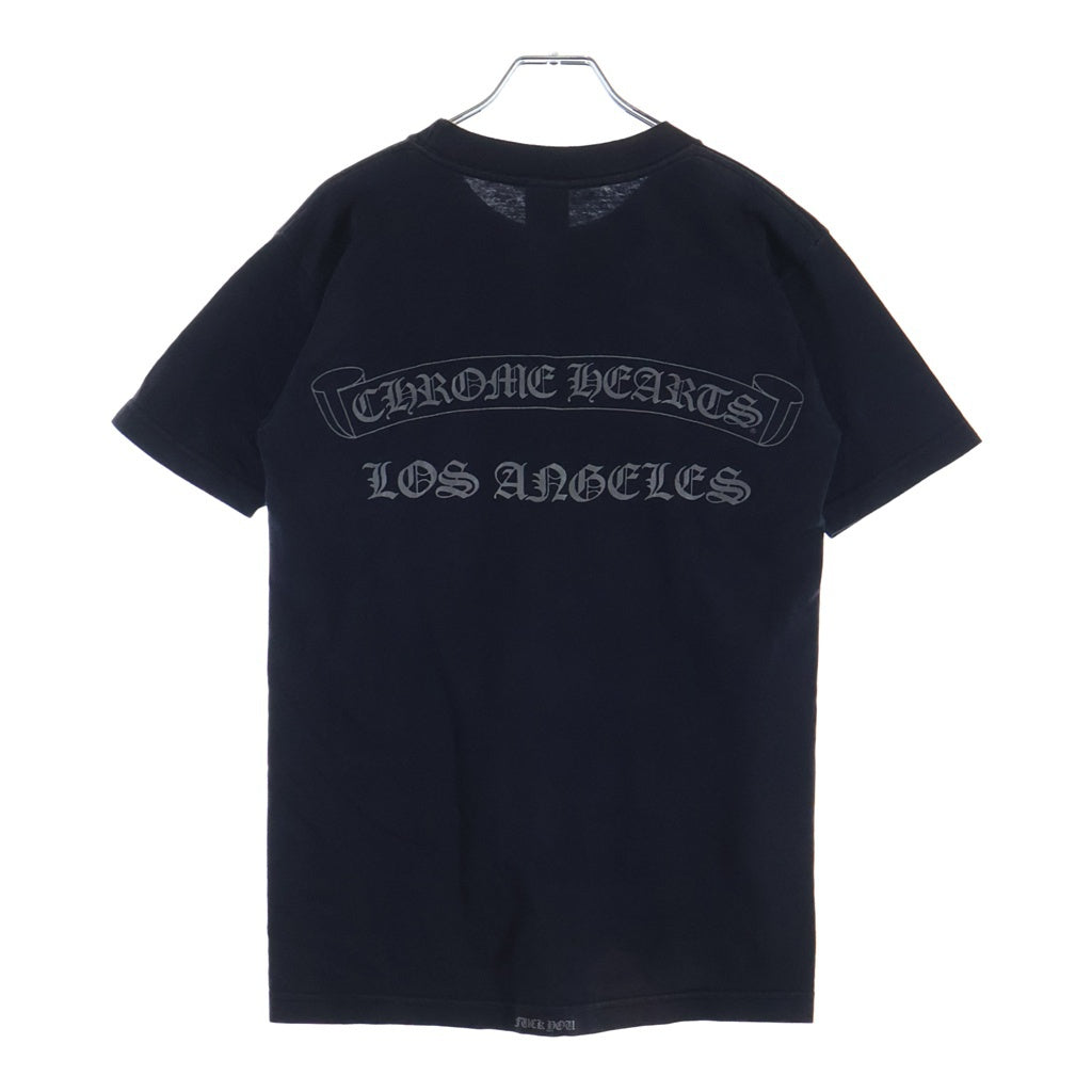 CHROME HEARTS(クロムハーツ) OLD LOS ANGELS BACK SCROLL FUCK YOU S/S TEE オールド ロサンゼルス限定 バックスクロールプリント半袖Tシャツ ブラック/シルバー