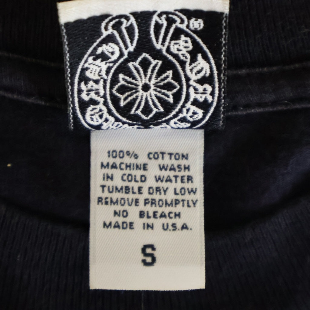 CHROME HEARTS(クロムハーツ) OLD LOS ANGELS BACK SCROLL FUCK YOU S/S TEE オールド ロサンゼルス限定 バックスクロールプリント半袖Tシャツ ブラック/シルバー