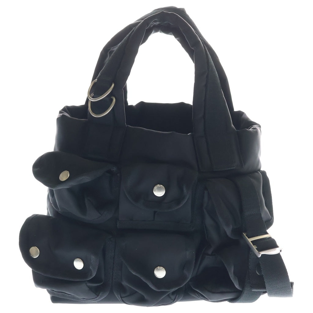 Sacai(サカイ) 26SS Nylon Tote Bag Small マルチポケット ナイロントートバッグ スモール 26-01098S-13 ブラック レディース