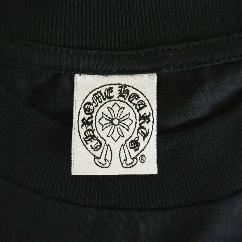 CHROME HEARTS(クロムハーツ) OLD Back Scroll Label L/S Tee オールド バックスクロールラベル アームプリント長袖Tシャツ ブラック/ホワイト