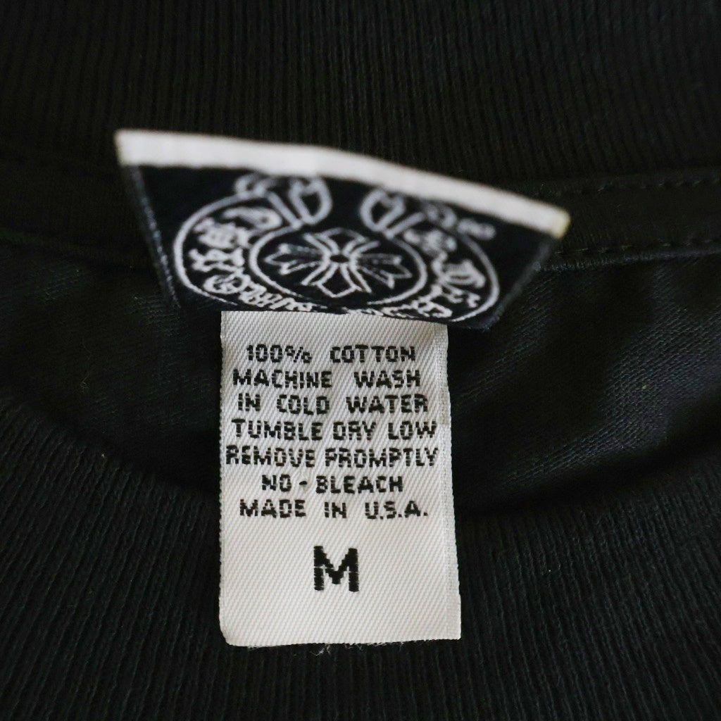 CHROME HEARTS(クロムハーツ) OLD Back Scroll Label L/S Tee オールド バックスクロールラベル アームプリント長袖Tシャツ ブラック/ホワイト