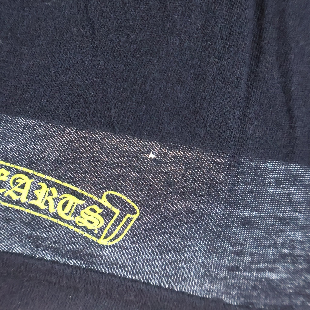 CHROME HEARTS(クロムハーツ) DBL FLRL L/S TEE ダブルフローラル バックヴァーティカルロゴプリント長袖Tシャツ ブラック/イエロー