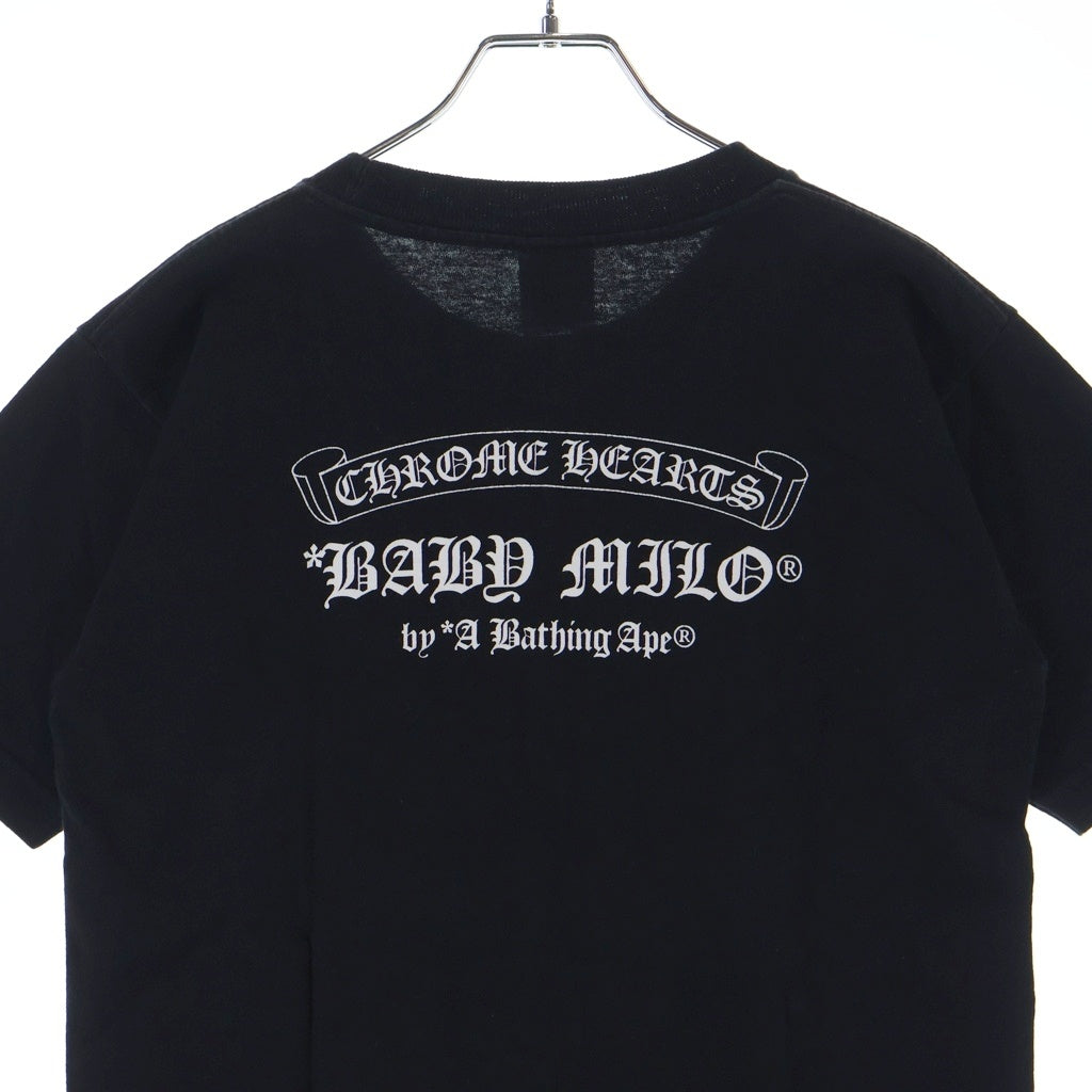 CHROME HEARTS(クロムハーツ) OLD ×A BATHING APE Baby Milo Horseshoe S/S Tee オールド アベイシングエイプ ベビーマイロ ホースシュープリント半袖Tシャツ ブラック