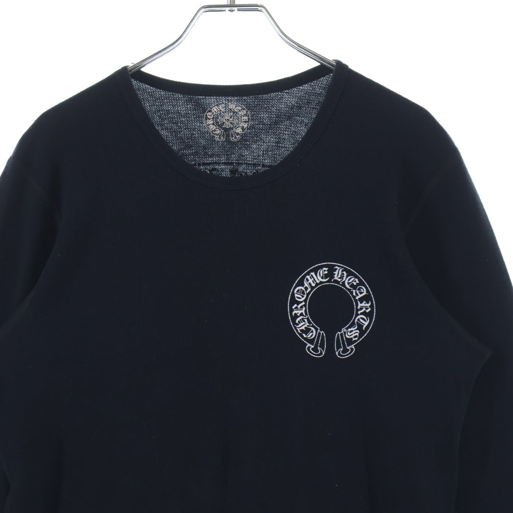 CHROME HEARTS(クロムハーツ) Thermal Arm Cross L/S Tee サーマル アームクロスプリント長袖Tシャツ ブラック/ホワイト