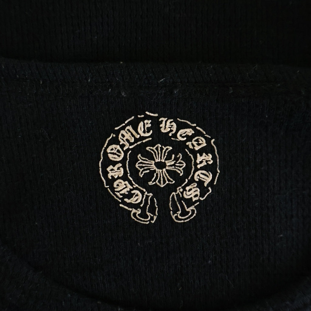 CHROME HEARTS(クロムハーツ) Thermal Arm Cross L/S Tee サーマル アームクロスプリント長袖Tシャツ ブラック/ホワイト