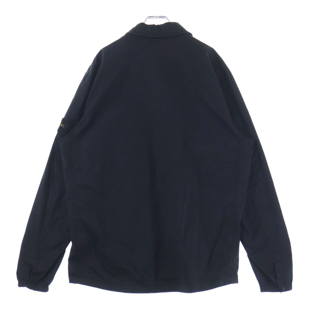 STONE ISLAND(ストーンアイランド) 22AW Patch Pocket Overshirt Jacket 771510910 ポケット ジップ アップ シャツ ジャケット ブラック