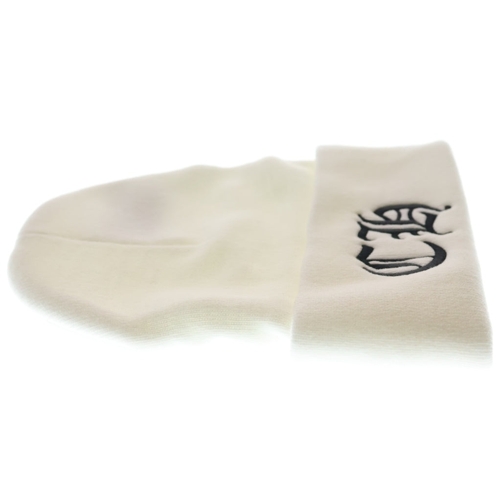 CHROME HEARTS(クロムハーツ) CH Logo Embroidery Acrylic Beanie CHロゴ刺繍ビーニー ニット帽 ホワイト