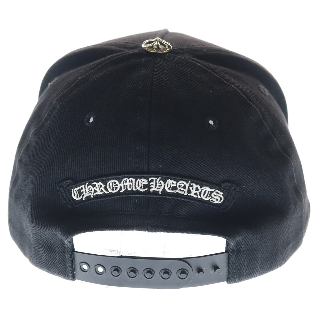 CHROME HEARTS(クロムハーツ) RS3 BASEBALL CAP フロントモチーフ刺繍 クロスボール ベースボールキャップ 帽子 ブラック