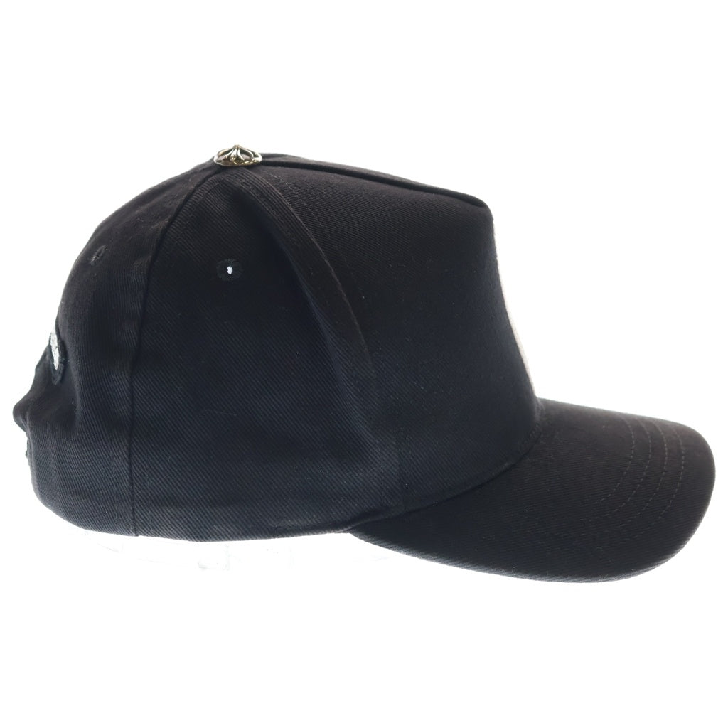 CHROME HEARTS(クロムハーツ) RS3 BASEBALL CAP フロントモチーフ刺繍 クロスボール ベースボールキャップ 帽子 ブラック