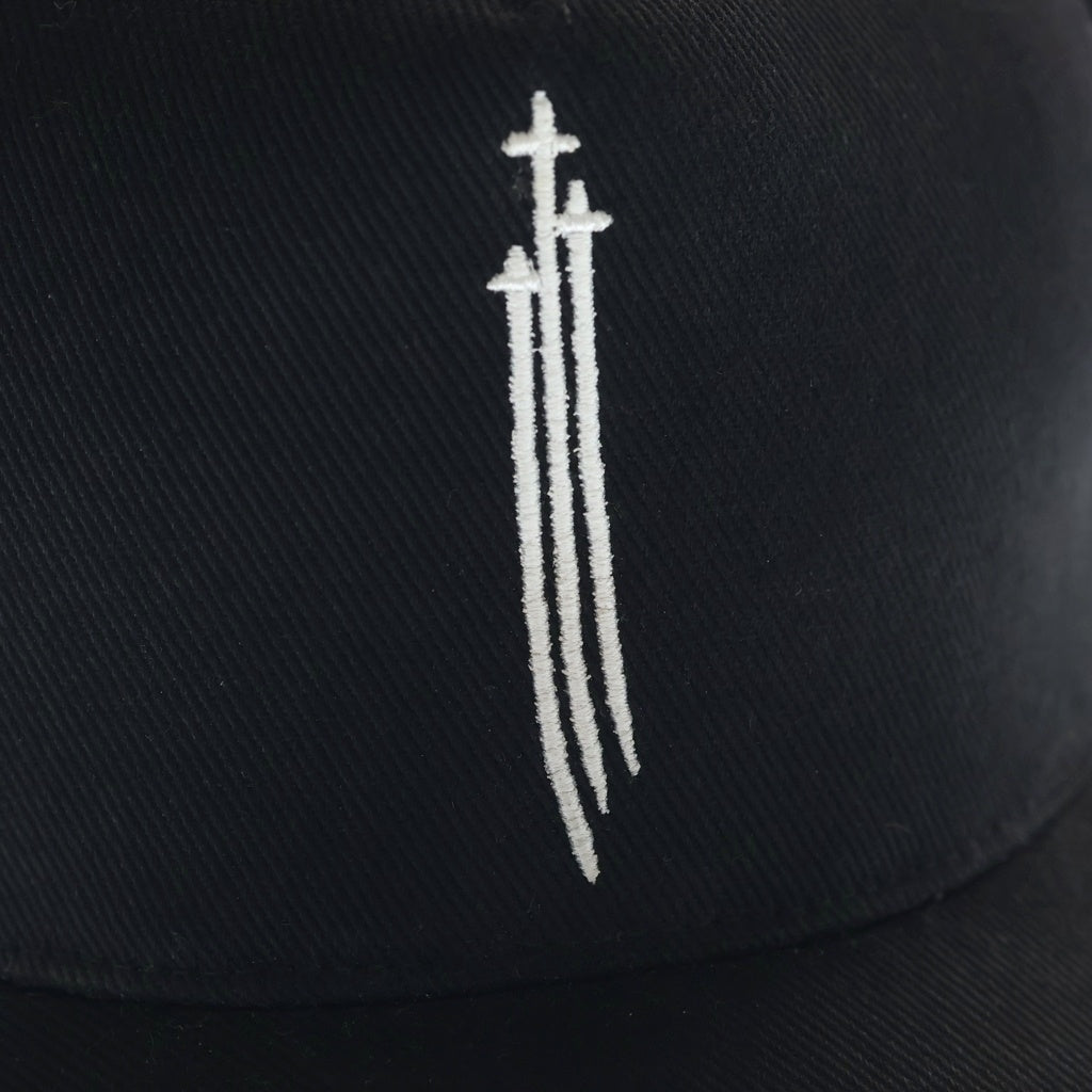 CHROME HEARTS(クロムハーツ) RS3 BASEBALL CAP フロントモチーフ刺繍 クロスボール ベースボールキャップ 帽子 ブラック