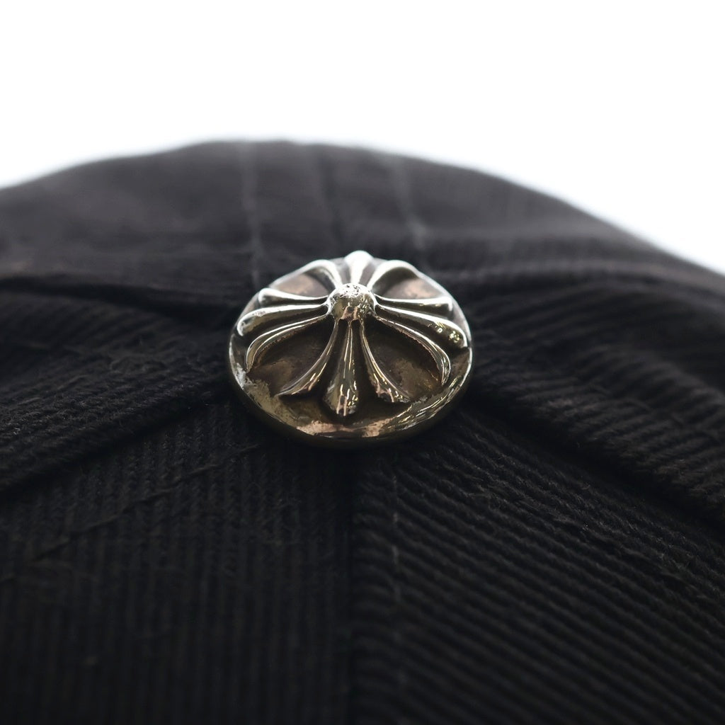 CHROME HEARTS(クロムハーツ) RS3 BASEBALL CAP フロントモチーフ刺繍 クロスボール ベースボールキャップ 帽子 ブラック