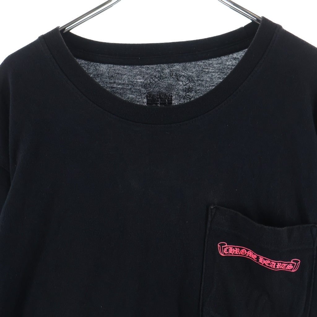 CHROME HEARTS(クロムハーツ) CH Box Logo L/S Tee CHボックスロゴ 長袖Tシャツ ブラック/ピンク