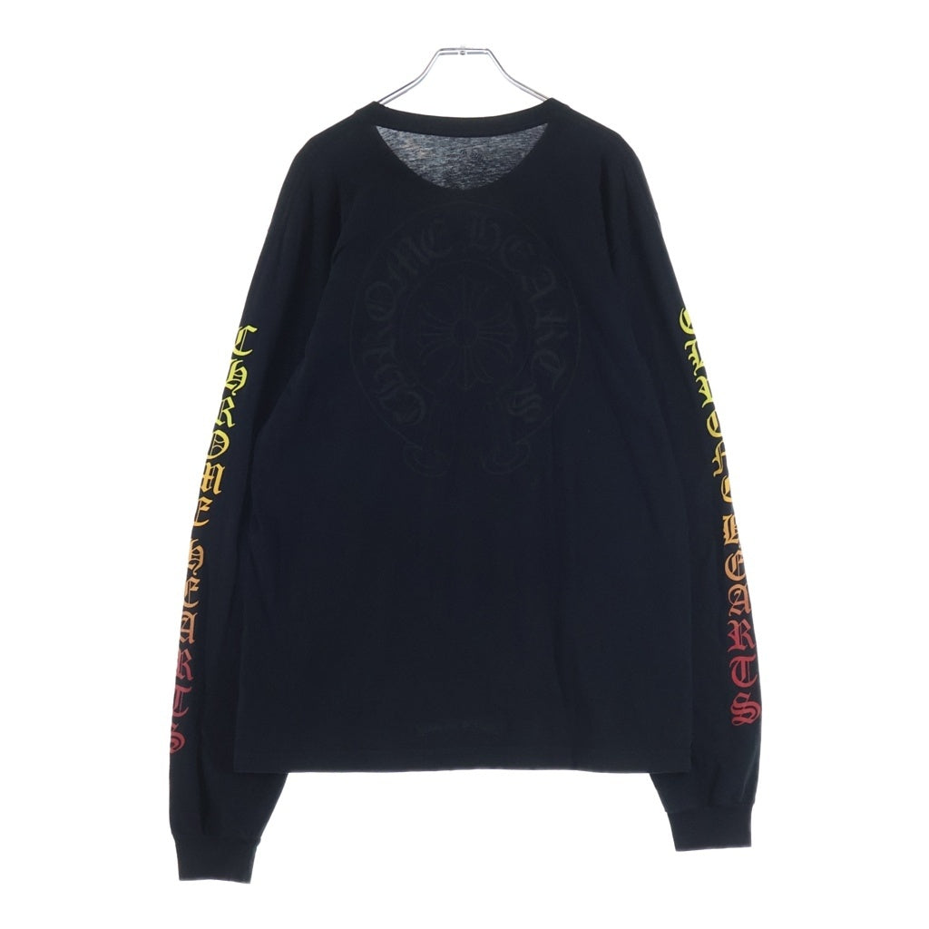 CHROME HEARTS(クロムハーツ) Neck Logo Arm CH L/S Tee ネックロゴ アームCHプリント長袖Tシャツ ブラック