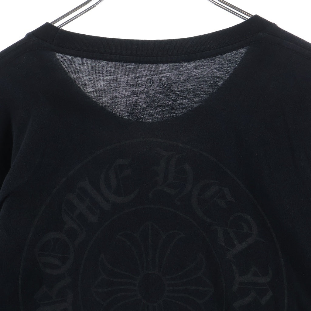 CHROME HEARTS(クロムハーツ) Neck Logo Arm CH L/S Tee ネックロゴ アームCHプリント長袖Tシャツ ブラック