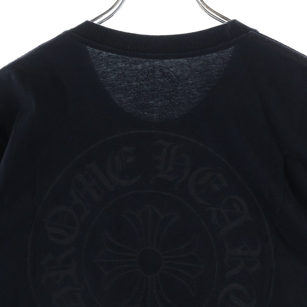 CHROME HEARTS(クロムハーツ) Neck Logo Horseshoe S/S Tee ネックロゴ ホースシュープリント半袖Tシャツ ブラック