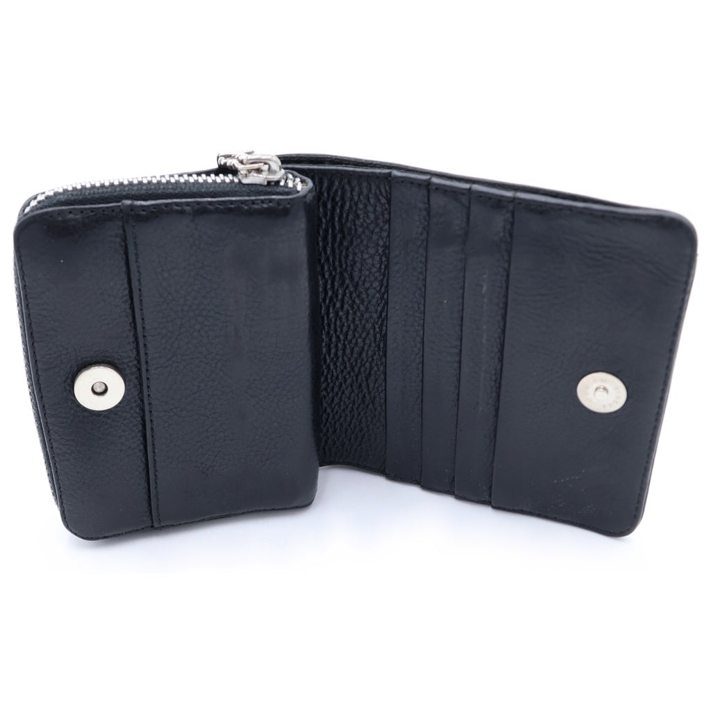 CHROME HEARTS(クロムハーツ) SQ ZIP BILL スクエアジップビル レザーウォレット 財布 ブラック