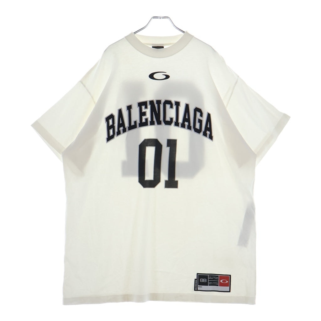BALENCIAGA(バレンシアガ) Basketball Series バスケットシリーズ モックネックTシャツ ホワイト 787349 TRVW9