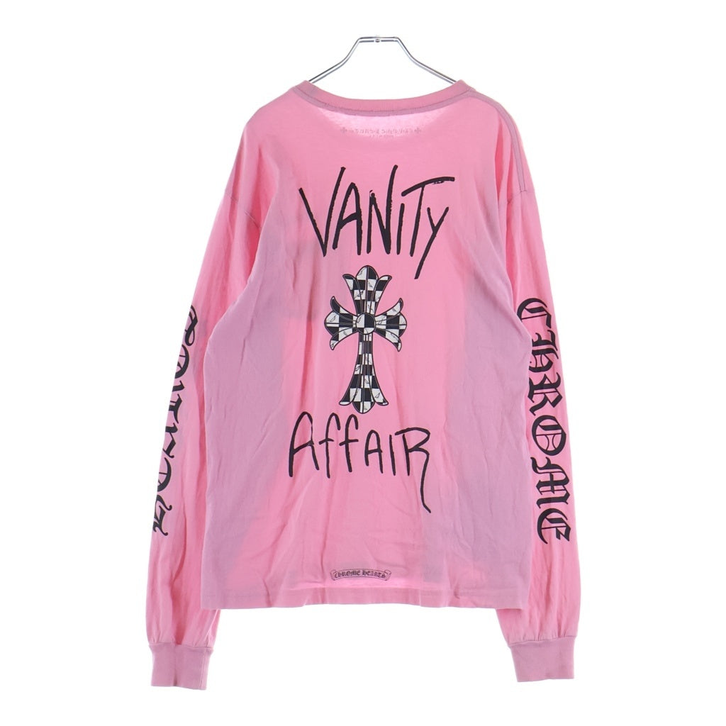 CHROME HEARTS(クロムハーツ) MATTY BOY Matty Boy Vanity マッティボーイ クルーネック 長袖Tシャツ カットソー ピンク
