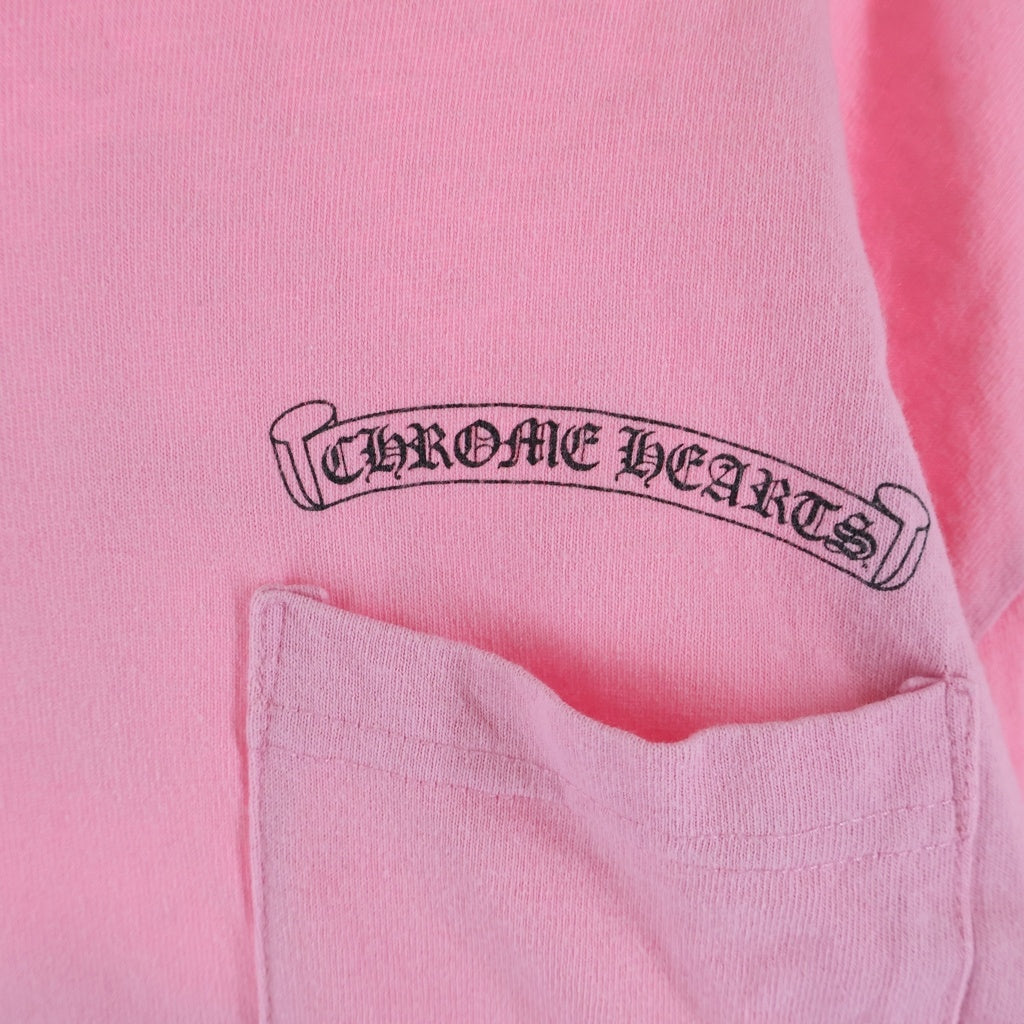 CHROME HEARTS(クロムハーツ) MATTY BOY Matty Boy Vanity マッティボーイ クルーネック 長袖Tシャツ カットソー ピンク