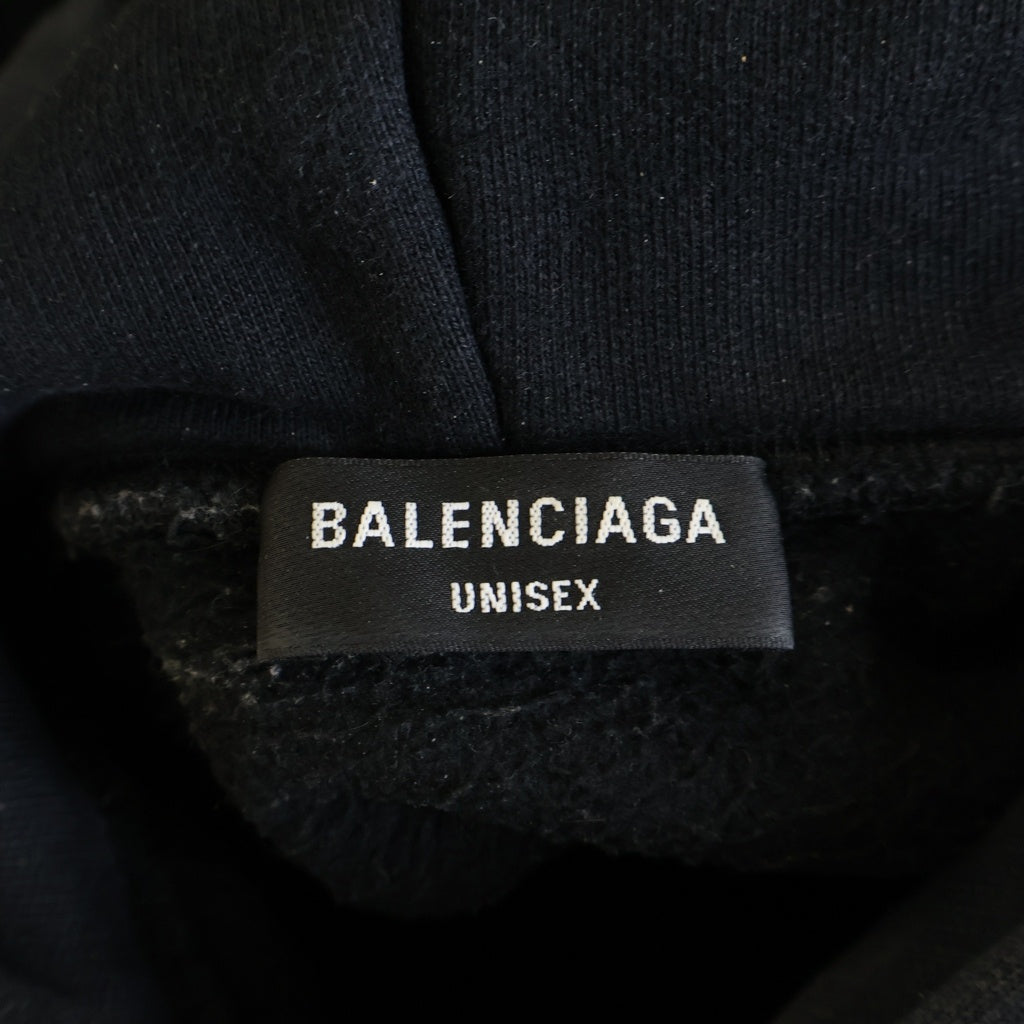 BALENCIAGA(バレンシアガ) 22SS スライムペイントロゴ プルオーバー パーカー ワイドフィット オーバーサイズフーディー 674986 TLVF2