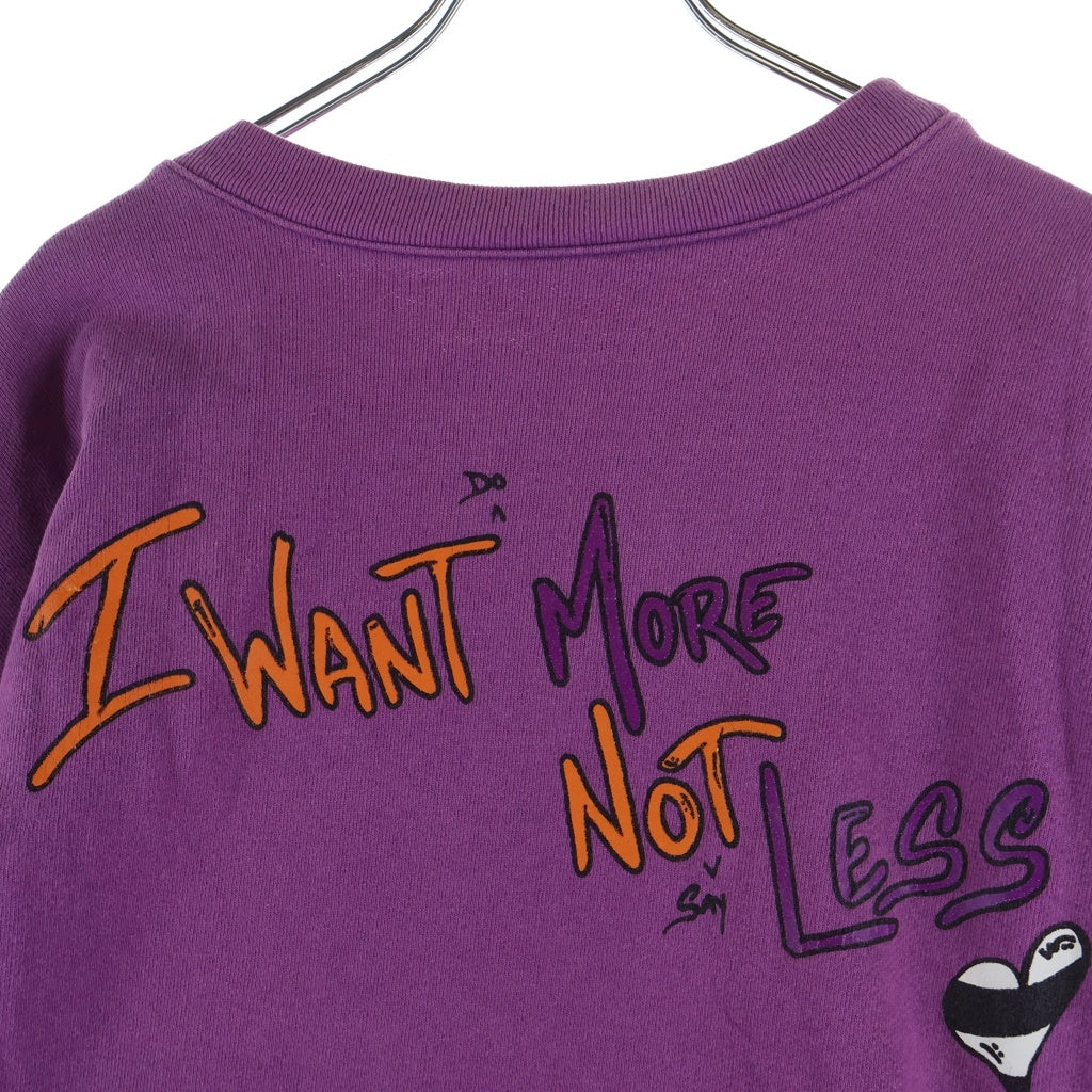 CHROME HEARTS(クロムハーツ) PPO IWANT MORE NOT LESS HD PLVR MATTY BOYプリント スウェットトレーナー パープル
