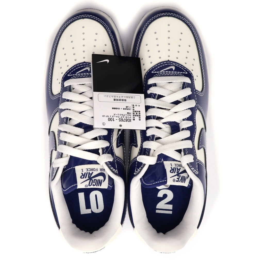 NIKE(ナイキ) ×NIGO AIR FORCE 1 '01 LO LAST ORGY 2 エアフォース1 '01 ロー ラストオージー2 ローカットスニーカー ホワイト/ネイビー US8.5/26.5cm