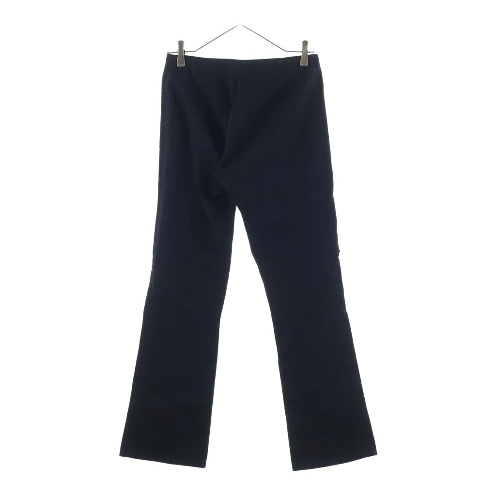 CHROME HEARTS(クロムハーツ) OLD JEAN SL FLEURKNEE オールド フレアニー ボタンフライデニムパンツ レディース ブラック