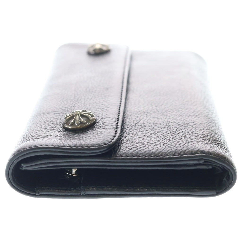 CHROME HEARTS(クロムハーツ) WAVE ウェーブ レザーウォレット 財布 ブラックBCA375