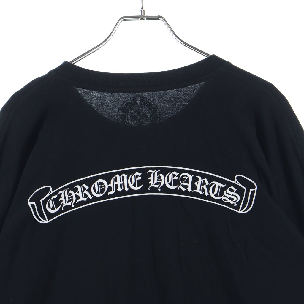 CHROME HEARTS(クロムハーツ) Arm CH Logo L/S Tee アームCHロゴプリント長袖Tシャツ ブラック/ホワイト