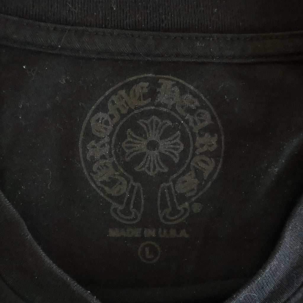 CHROME HEARTS(クロムハーツ) Arm CH Logo L/S Tee アームCHロゴプリント長袖Tシャツ ブラック/ホワイト