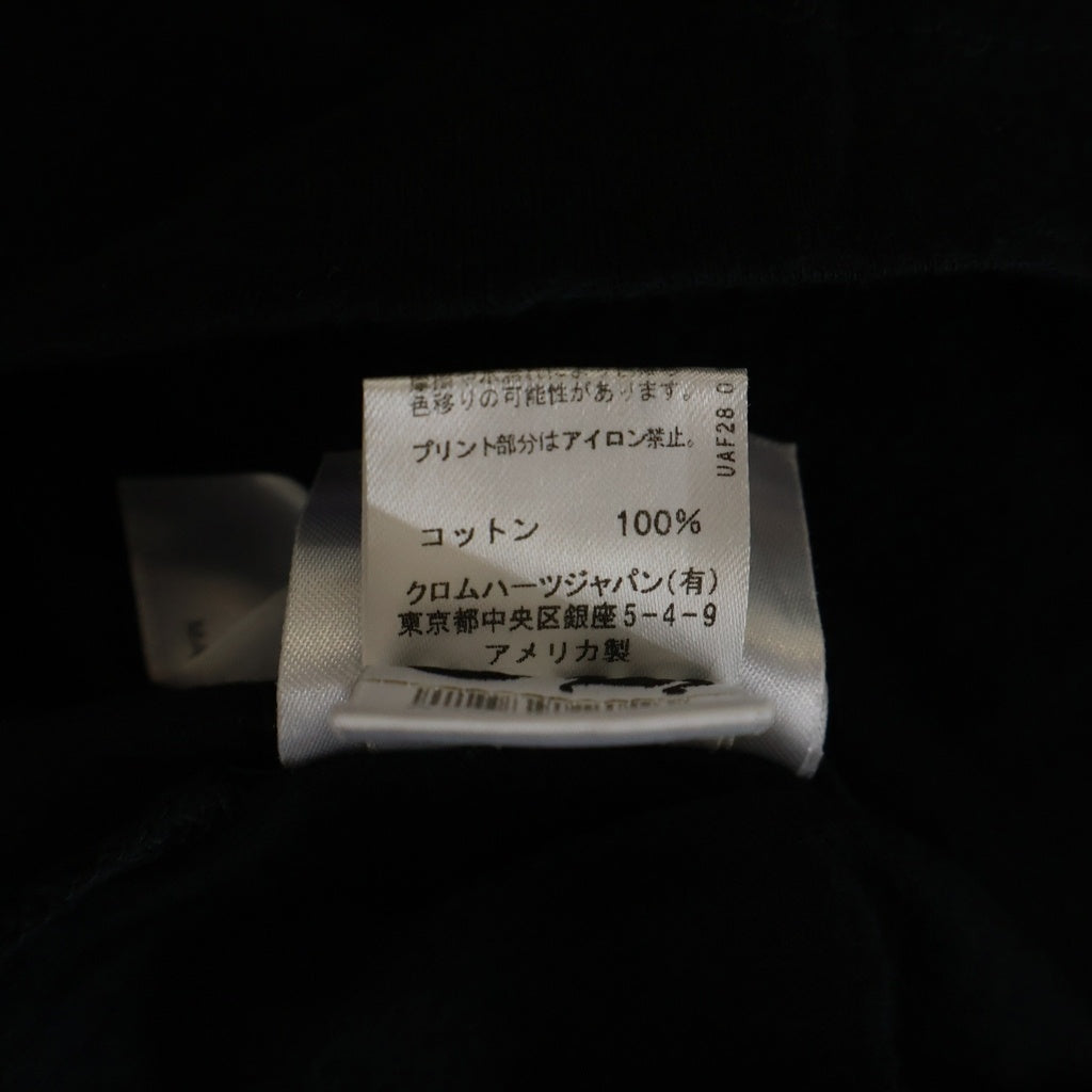 CHROME HEARTS(クロムハーツ) CH Box Logo L/S Tee CHボックスロゴプリント長袖Tシャツ ブラック/ピンク