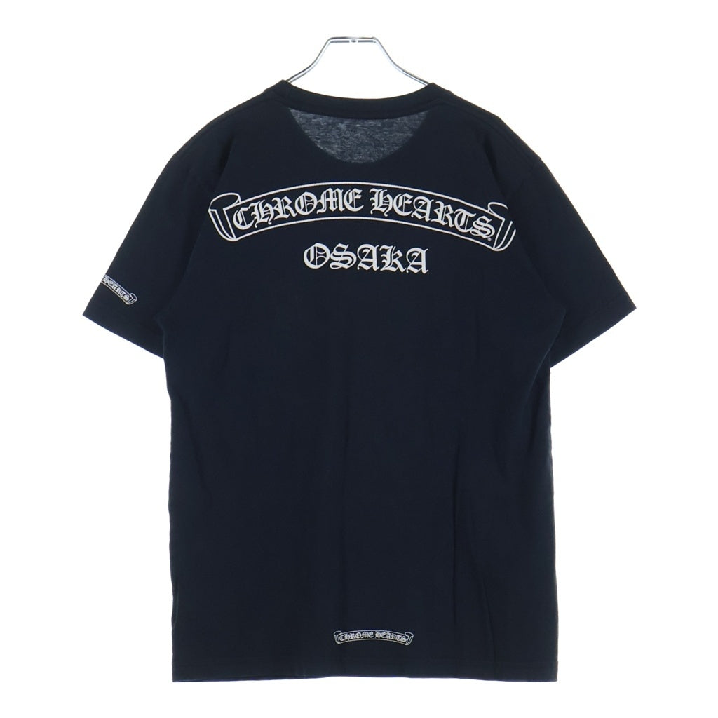 CHROME HEARTS(クロムハーツ) Osaka Back Scroll Label Logo S/S Tee 大阪限定 バックスクロールラベル半袖Tシャツ ブラック/ホワイト