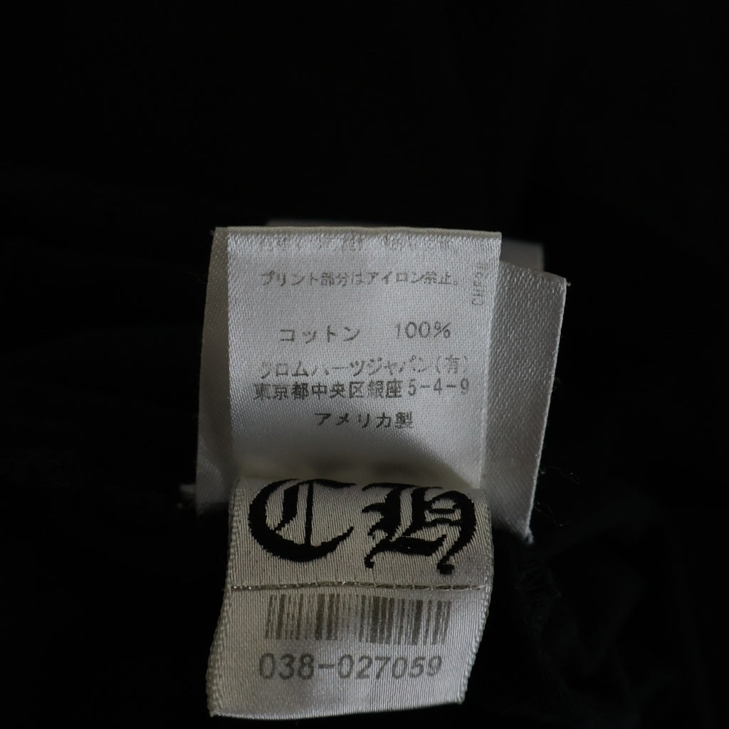 CHROME HEARTS(クロムハーツ) Osaka Back Scroll Label Logo S/S Tee 大阪限定 バックスクロールラベル半袖Tシャツ ブラック/ホワイト