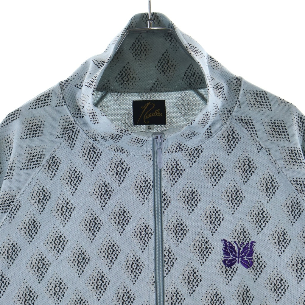 Needles(ニードルス) 25SS Poly Jacquard Track Jacket ポリージャガード トラックジャケット ブルー QV315