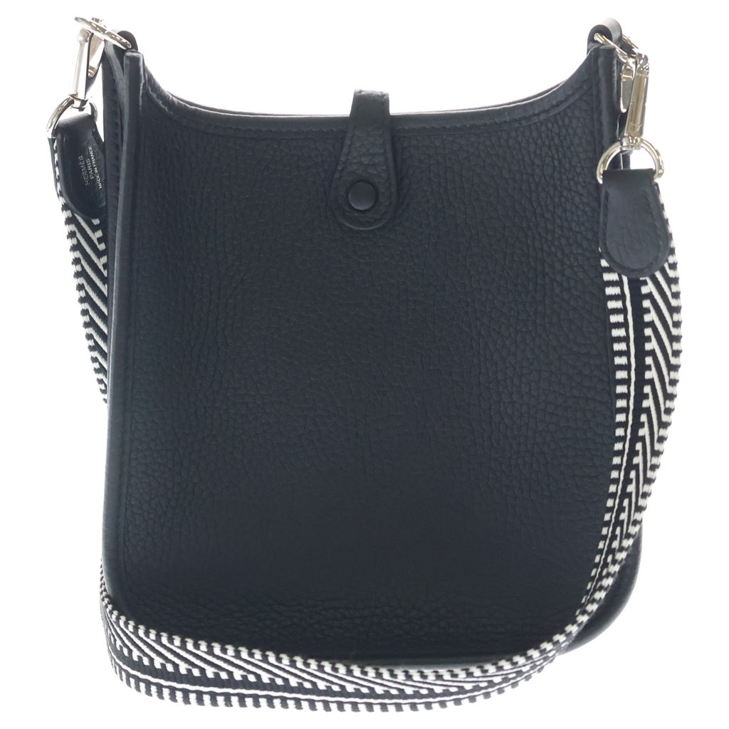 HERMES(エルメス) エヴリン TPM G刻印 トリヨンクレマンス シルバー金具 ショルダーバッグ ブラック レディース