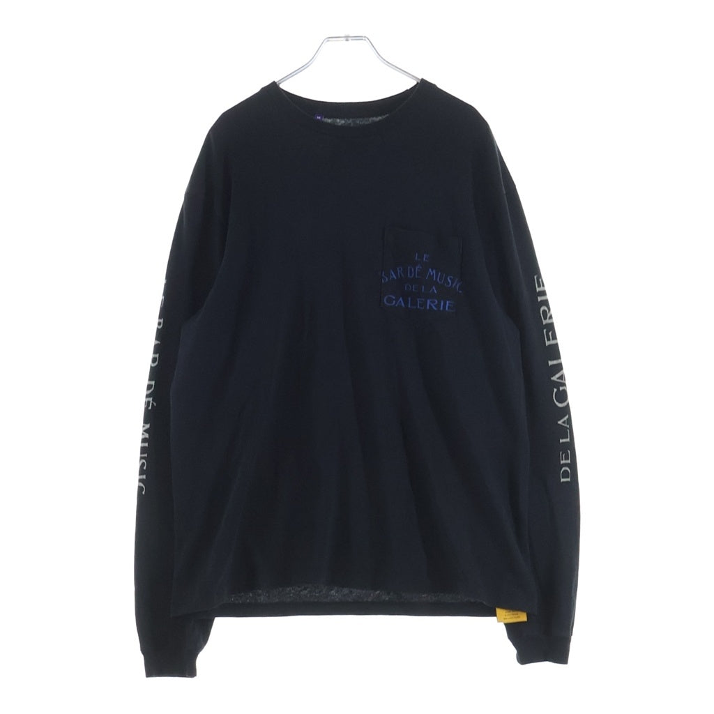 GALLERY DEPT.(ギャラリーデプト) LE BAR DE MUSIC DE LA GALERIE L/S TEE プリント長袖Tシャツ ブラック