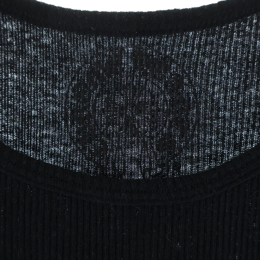 CHROME HEARTS(クロムハーツ) Vertical Side Logo Tank Top ヴァーティカル サイドロゴ Tバー プリントタンクトップ ブラック