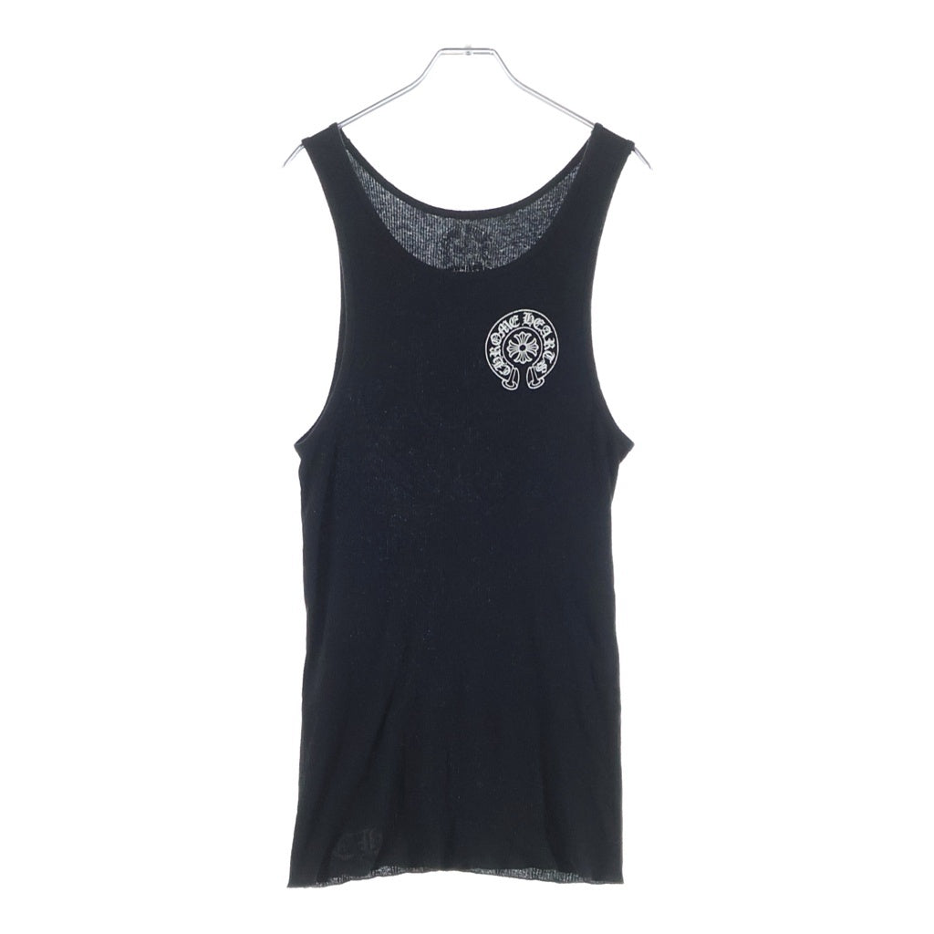 CHROME HEARTS(クロムハーツ) Horseshoe Logo Tank Top ホースシュー プリントタンクトップ ブラック