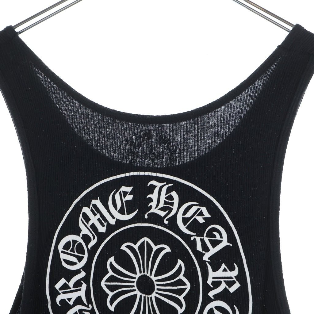 CHROME HEARTS(クロムハーツ) Horseshoe Logo Tank Top ホースシュー プリントタンクトップ ブラック