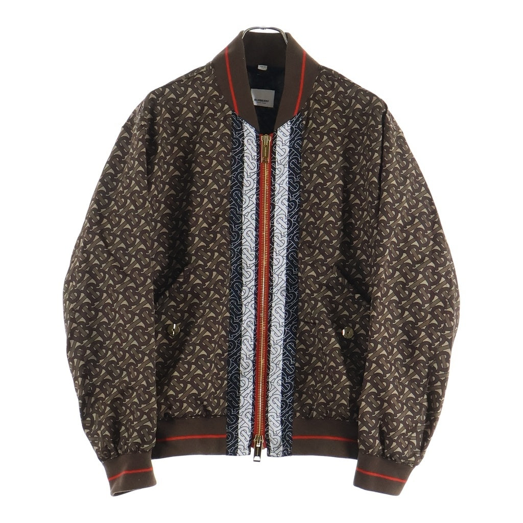 BURBERRY(バーバリー) 19AW TBモノグラム ストライプ プリント ボマージャケット ブラウン 8021249