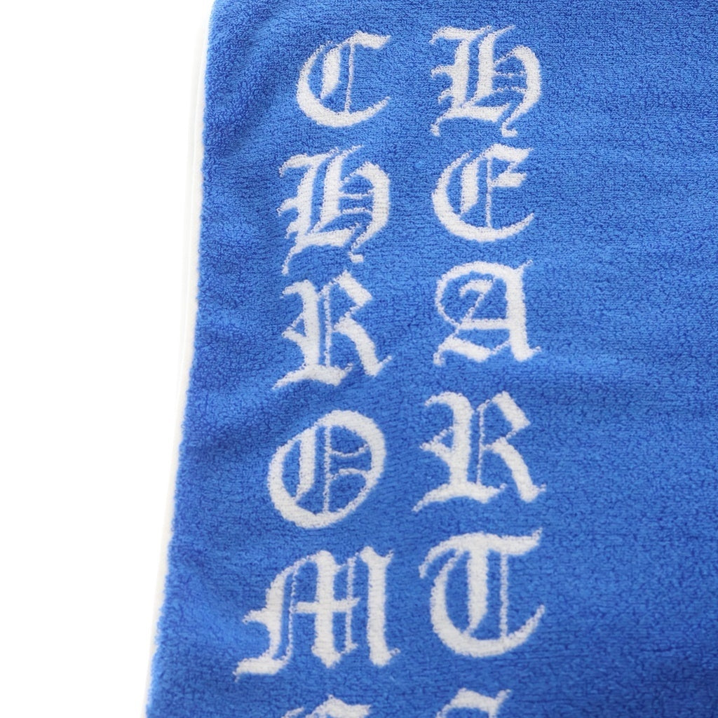 CHROME HEARTS(クロムハーツ) Beach Towel Cem セメタリークロス総柄 ビーチタオル ブルー/ホワイト